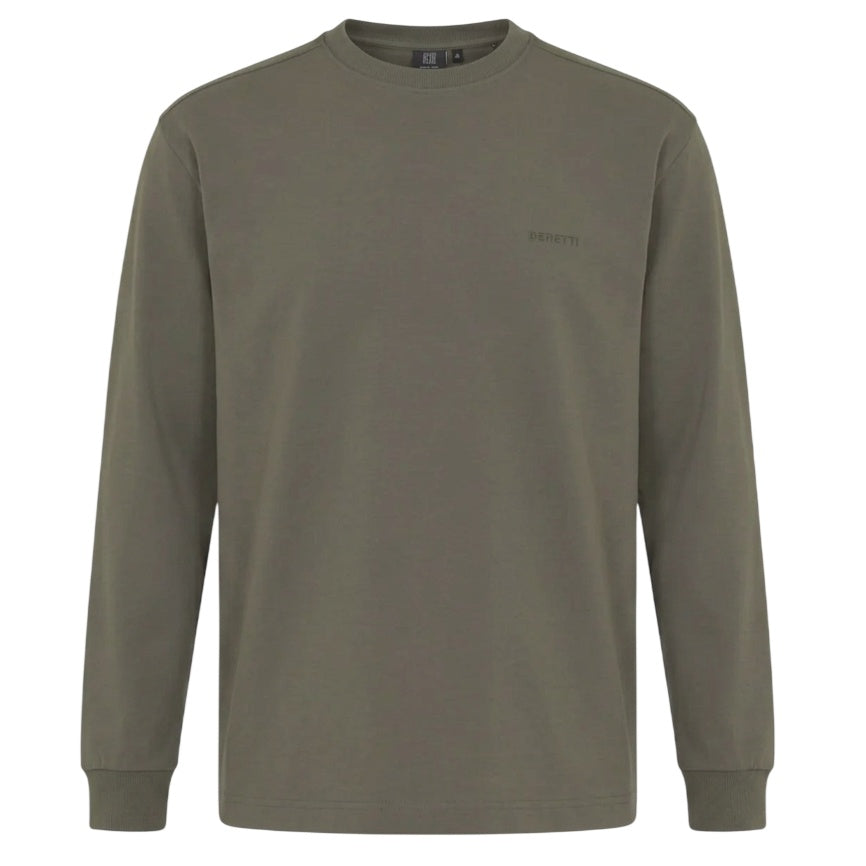 Genti Logo Longsleeve T-shirt Donker Groen