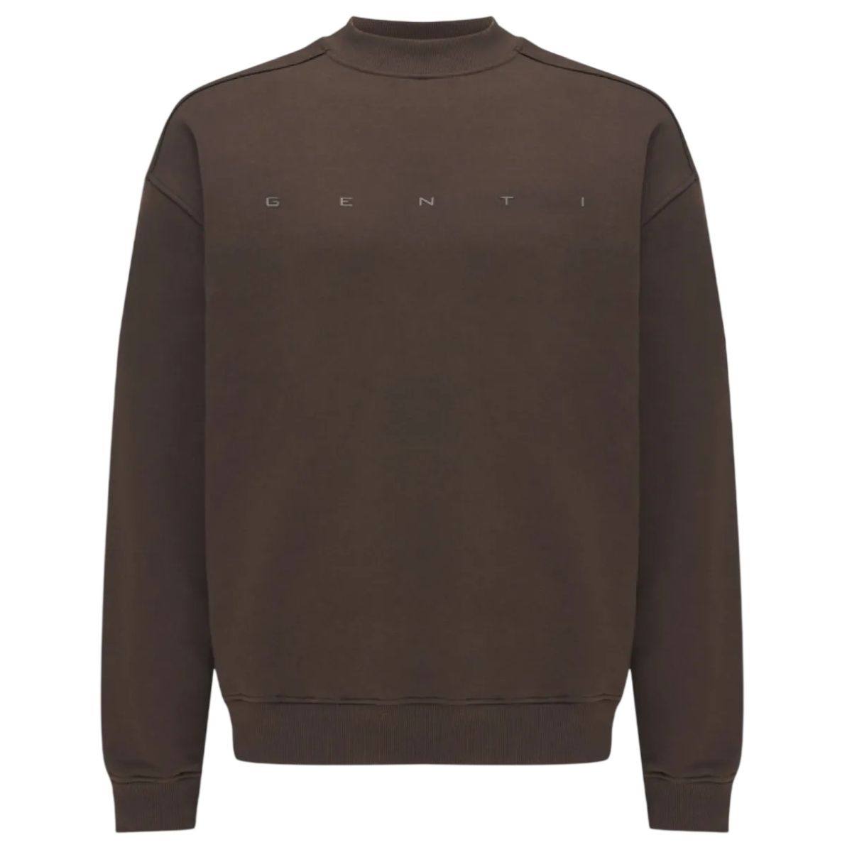 Genti Logo Sweater Bruin