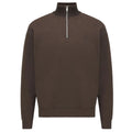 Genti Logo Turtle Half Zip Sweater Bruin