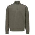 Genti Logo Turtle Half Zip Sweater Donker Groen
