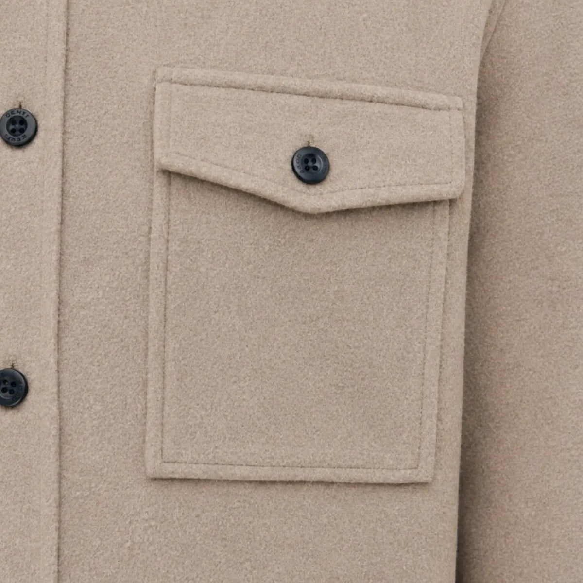 Genti Midtown Overshirt Beige