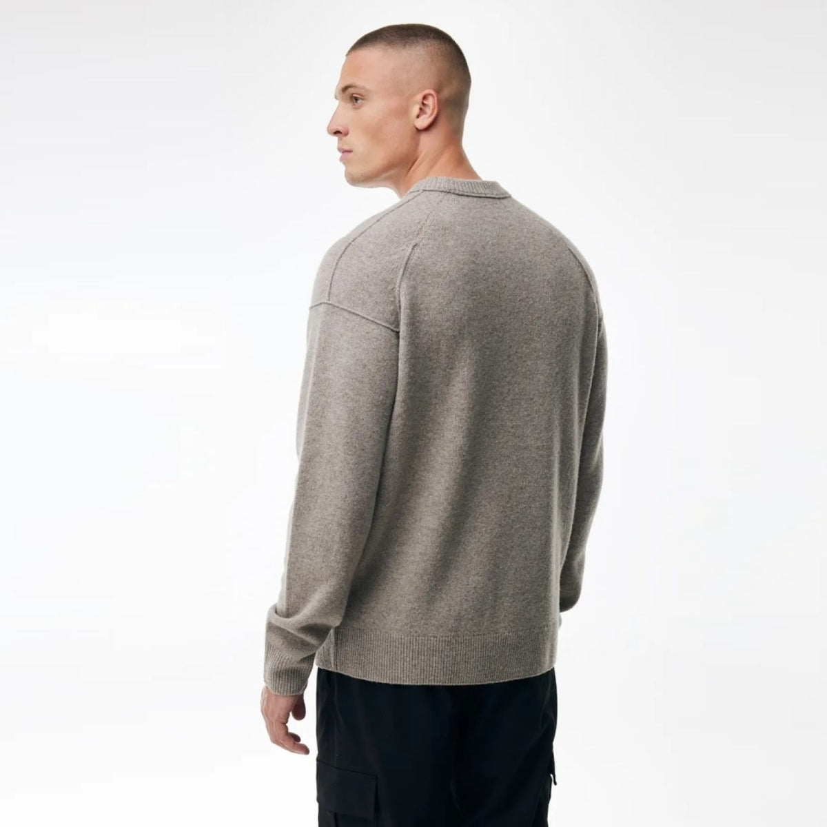 Genti Relaxed Wool Blend Sweater Bruin