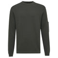 Genti Round Pocket Sweater Donker Groen