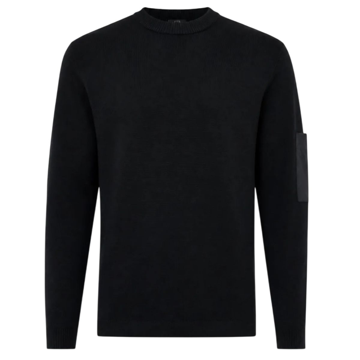 Genti Round Pocket Sweater Zwart