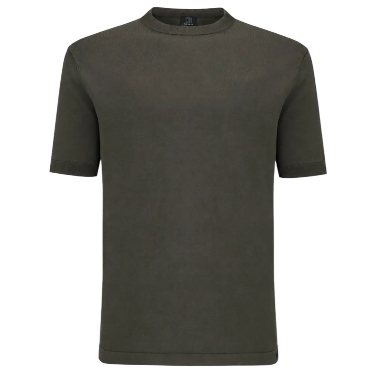 Genti Round T-shirt Donker Groen