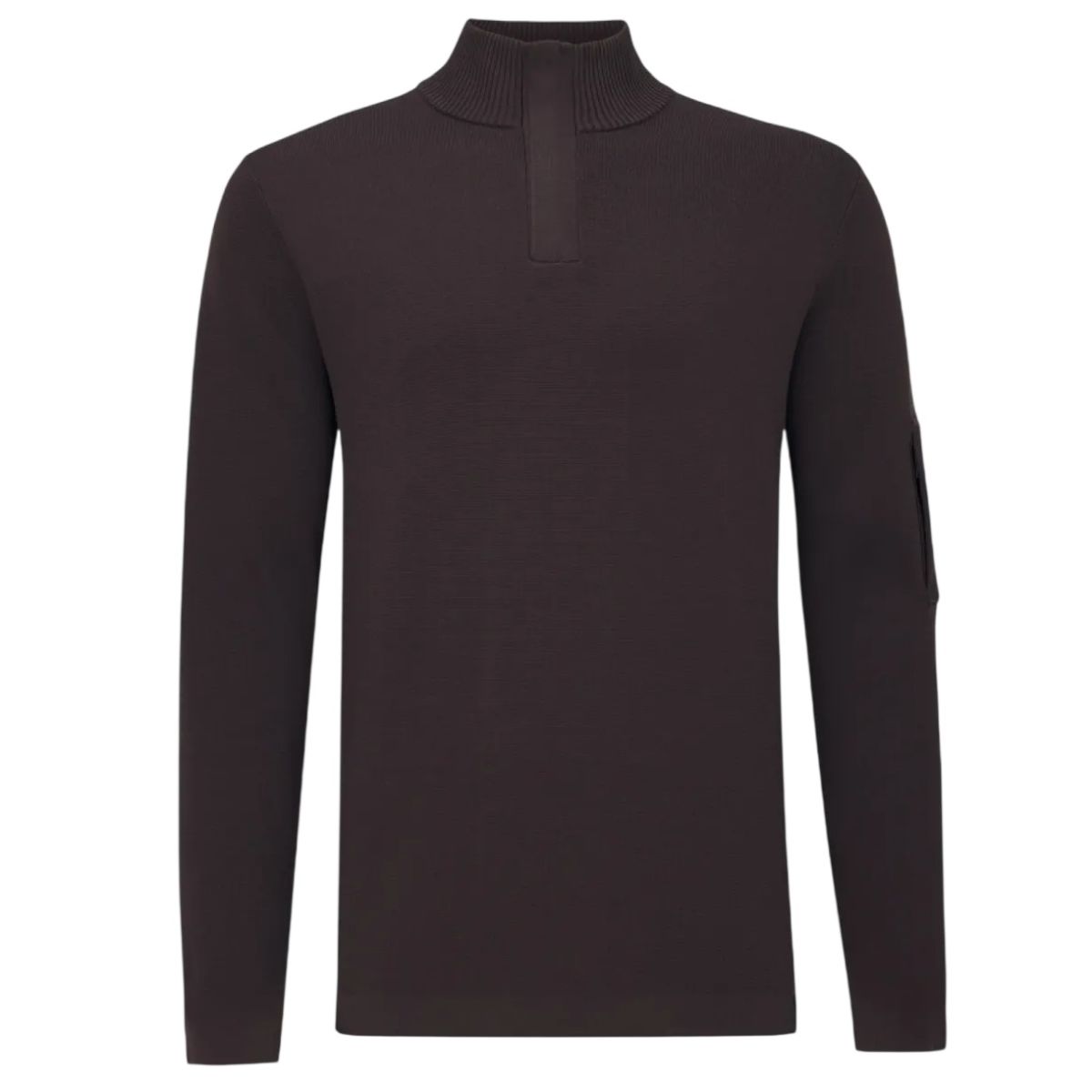 Genti Turtle Zip Sweater Bordeaux