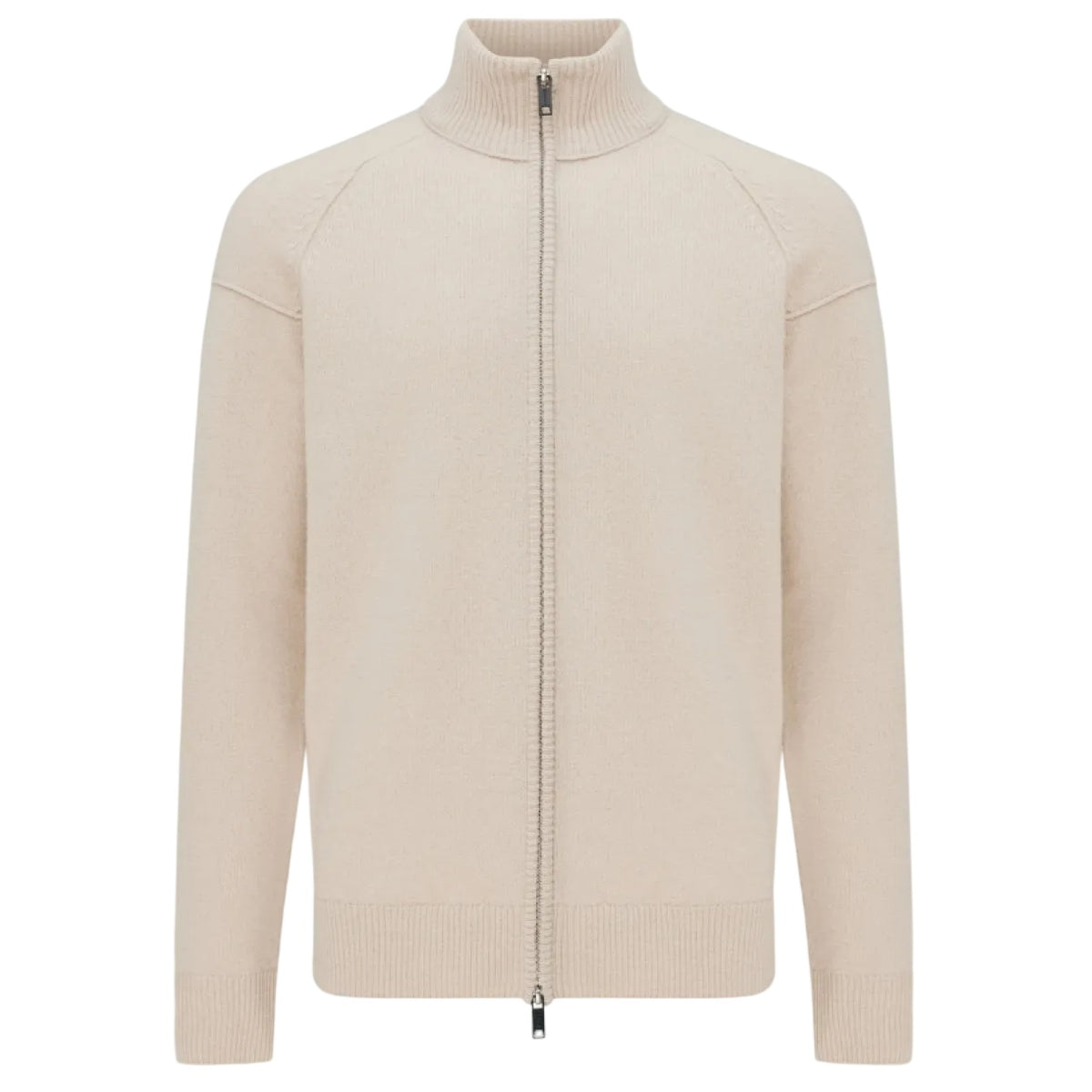 Genti Turtle Zip Vest Beige