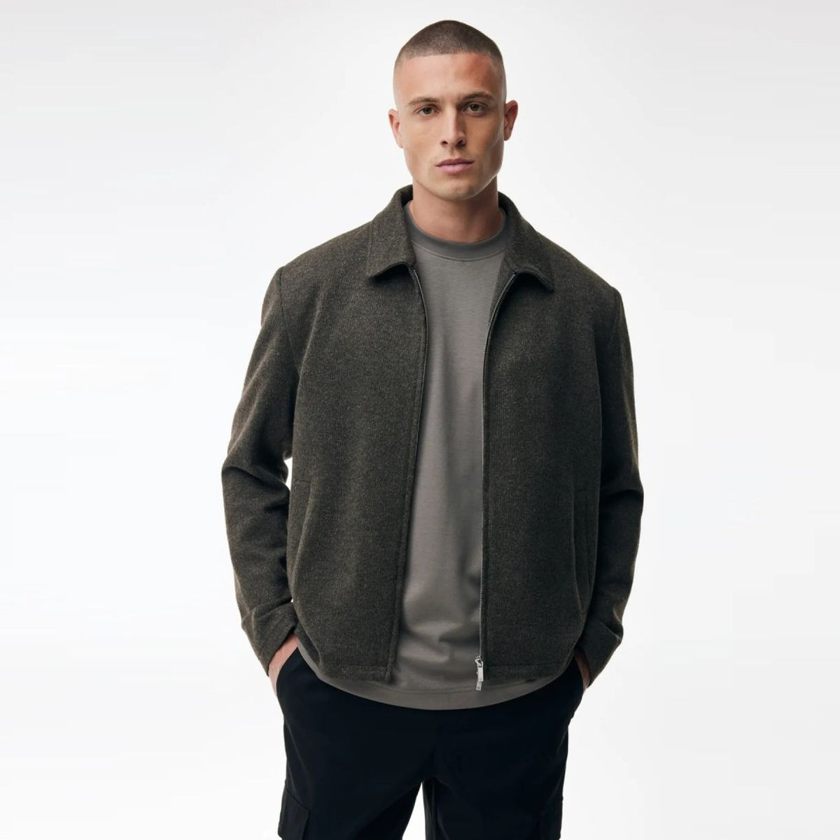 Genti Viper Monogram Overshirt Bruin