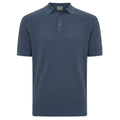 Gentiluomo 3 Buttons Knitted Polo Donker Blauw