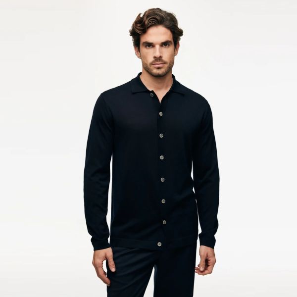 Gentiluomo 8 Buttons Overshirt Navy