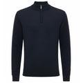 Gentiluomo Cable Turtle Zip Sweater Navy