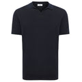 Gentiluomo No Buttons Polo Navy