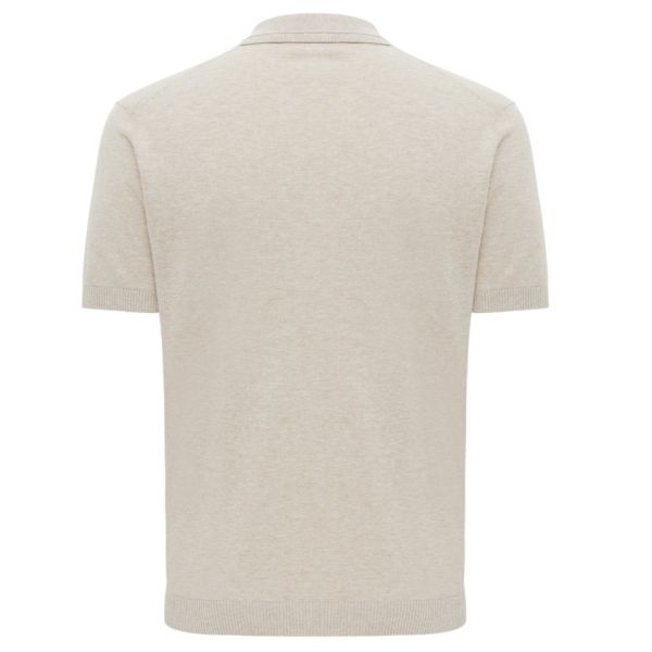 Gentiluomo No Buttons Polo Beige