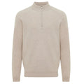 Gentiluomo Relaxed Turtle Zip Sweater Beige