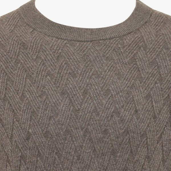Gentiluomo Wool Knit Sweater Bruin