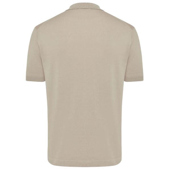 Gentiluomo Zip Polo Beige