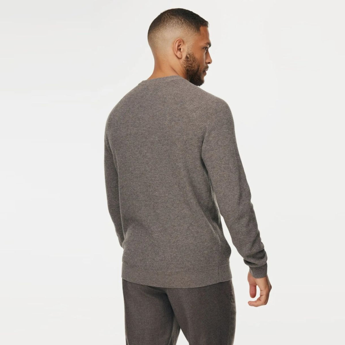 Gentiluomo Wool Blend Knitted Sweater Bruin