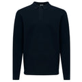Gentiluomo Zip Longsleeve Polo Navy