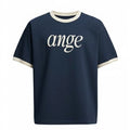 ANGE Projects Contrast T-shirt Navy