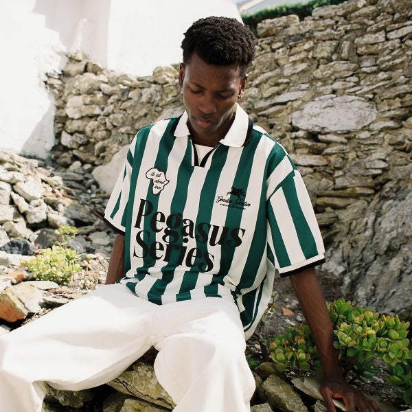 Goodies Sportive About Love Football T-shirt Groen/Off White