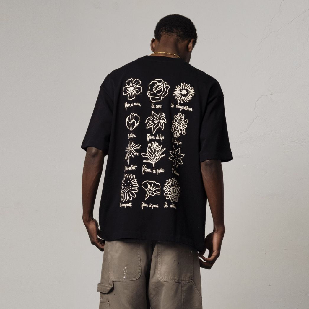 Goodies Sportive Le Fleuriste T-shirt Zwart