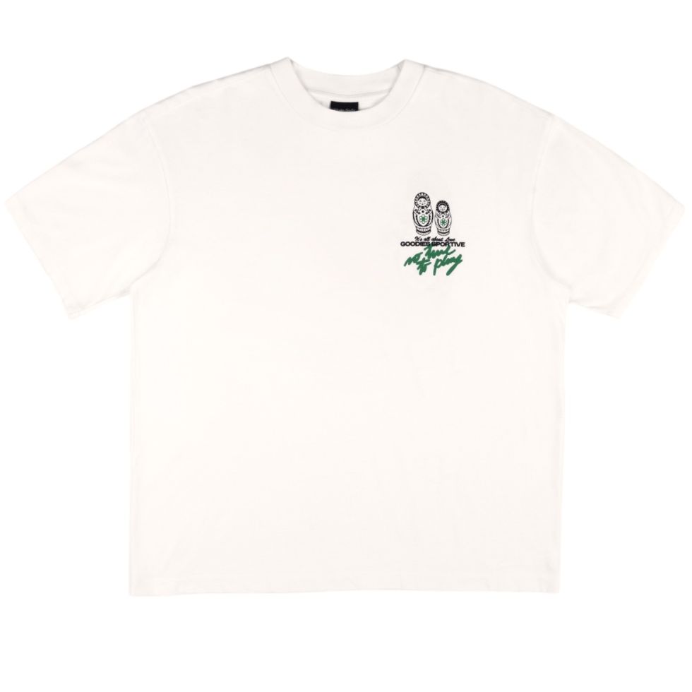 Goodies Sportive No Time No Play T-shirt Wit
