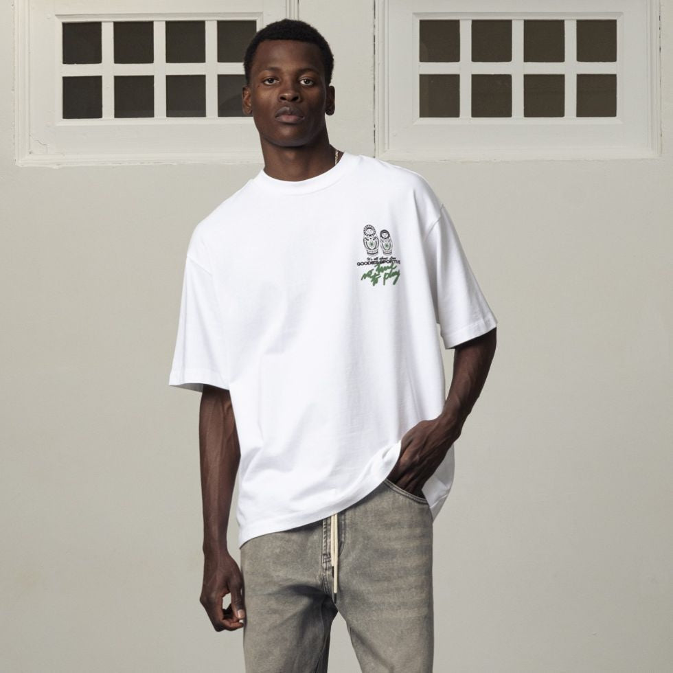 Goodies Sportive No Time No Play T-shirt Wit