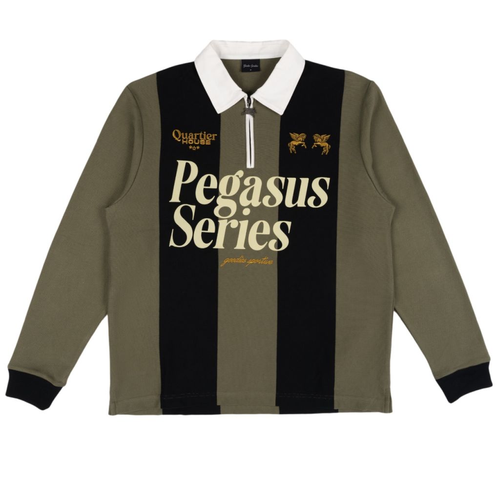 Goodies Sportive Pegasus Series Longsleeve Polo Donker Groen