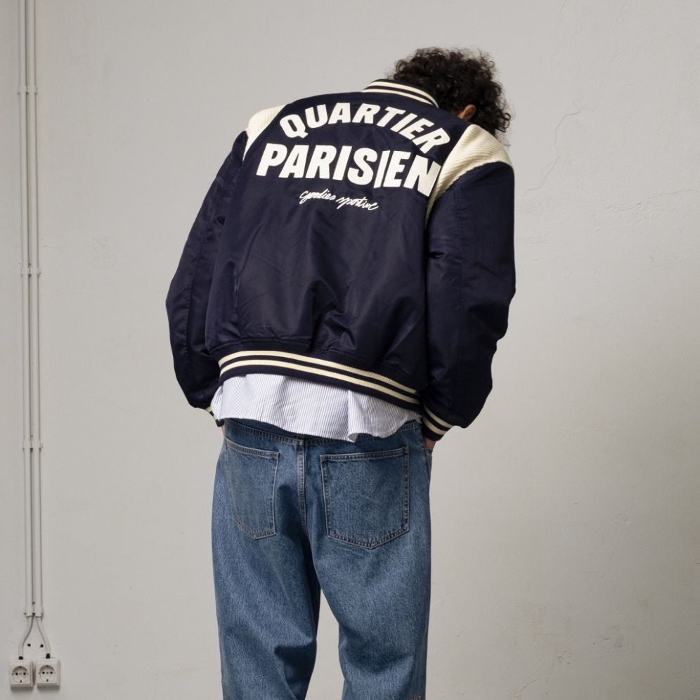 Goodies Sportive Quartier Parisien Bomber Jas Navy