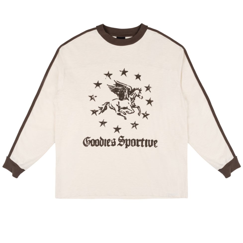 Goodies Sportive Sporty 80's Longsleeve T-shirt Off White