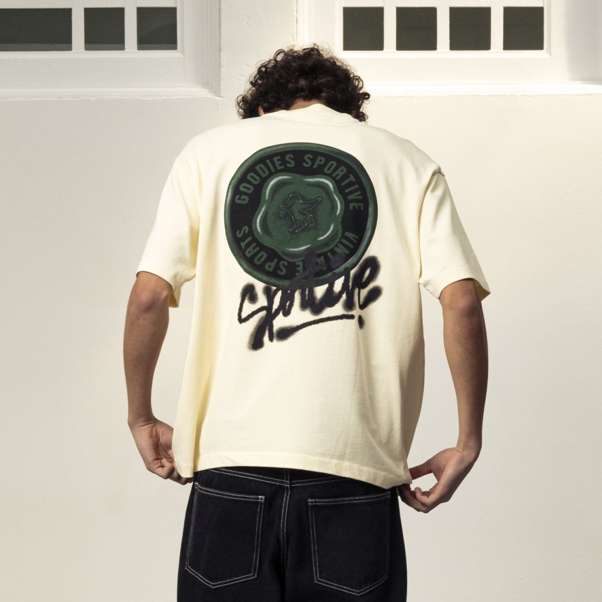 Goodies Sportive Vintage Sportive T-shirt Off White