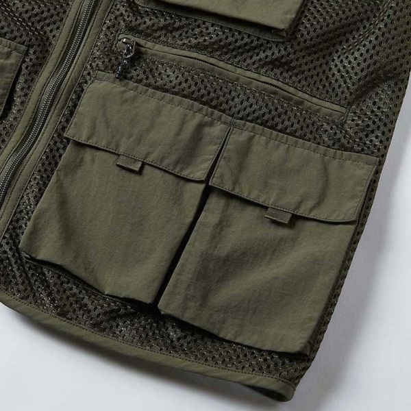 Gramicci Gone Fishing Vest Donker Groen