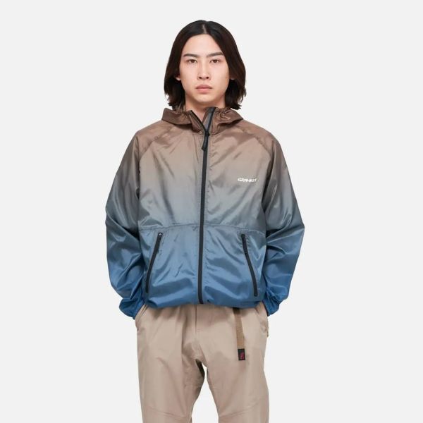 Gramicci LT. Ripstop Wind Jack Bruin/Blauw