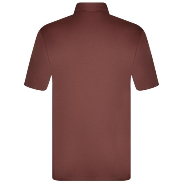 Gran Sasso Interlock Cotton Polo Donker Bruin