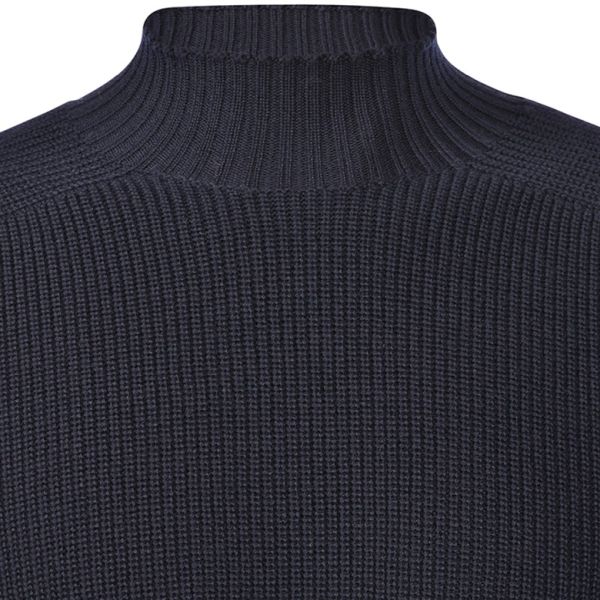 Gran Sasso Mock Pullover Sweater Navy