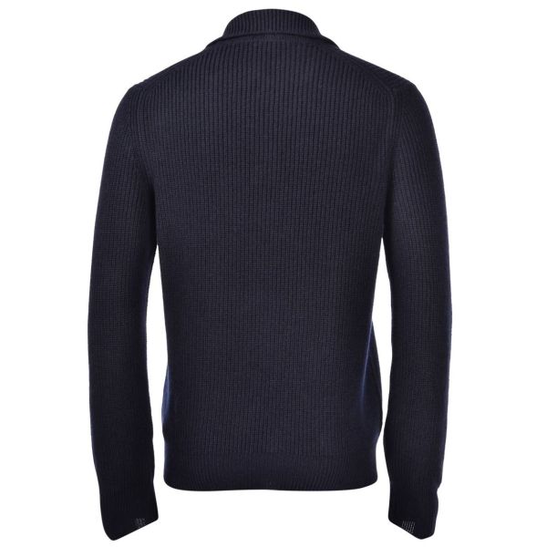 Gran Sasso Tennis Longsleeve Polo Navy