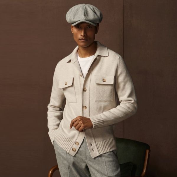 Gran Sasso Wool Overshirt Beige
