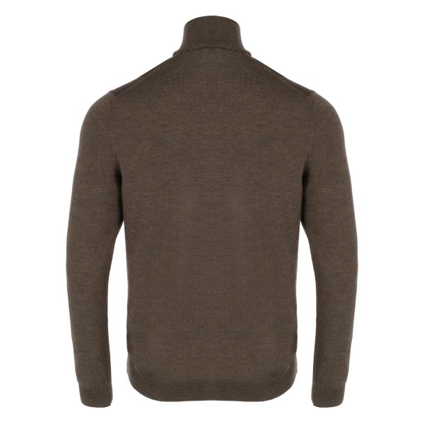 Gran Sasso Zip Mock Sweater Bruin