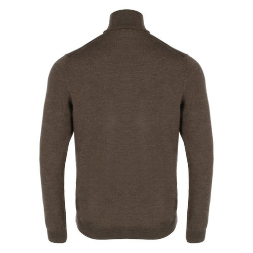 Gran Sasso Zip Mock Sweater Bruin