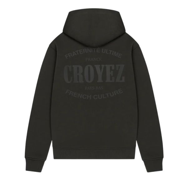 Croyez Stamp Hoodie Donker groen
