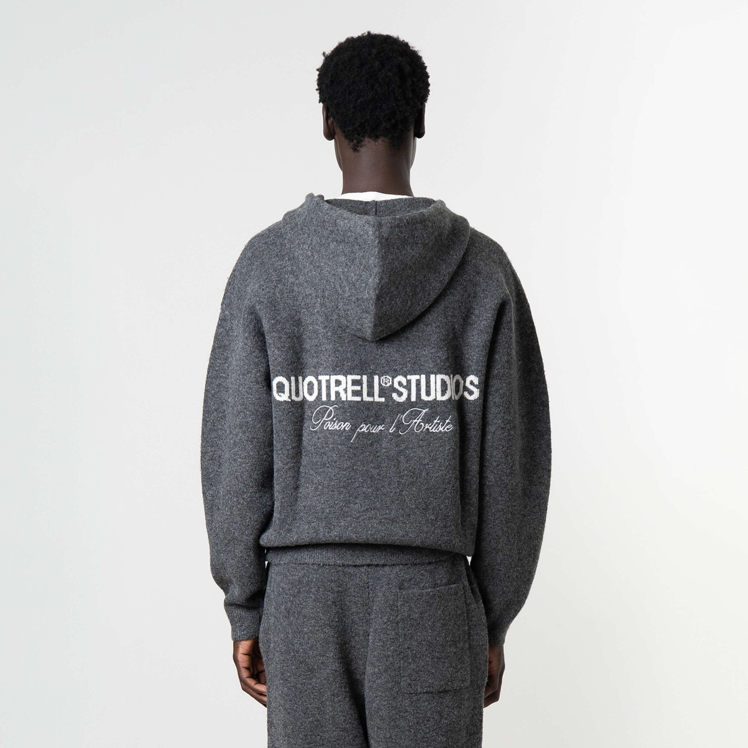 Quotrell Calvin Knitted Vest Grijs