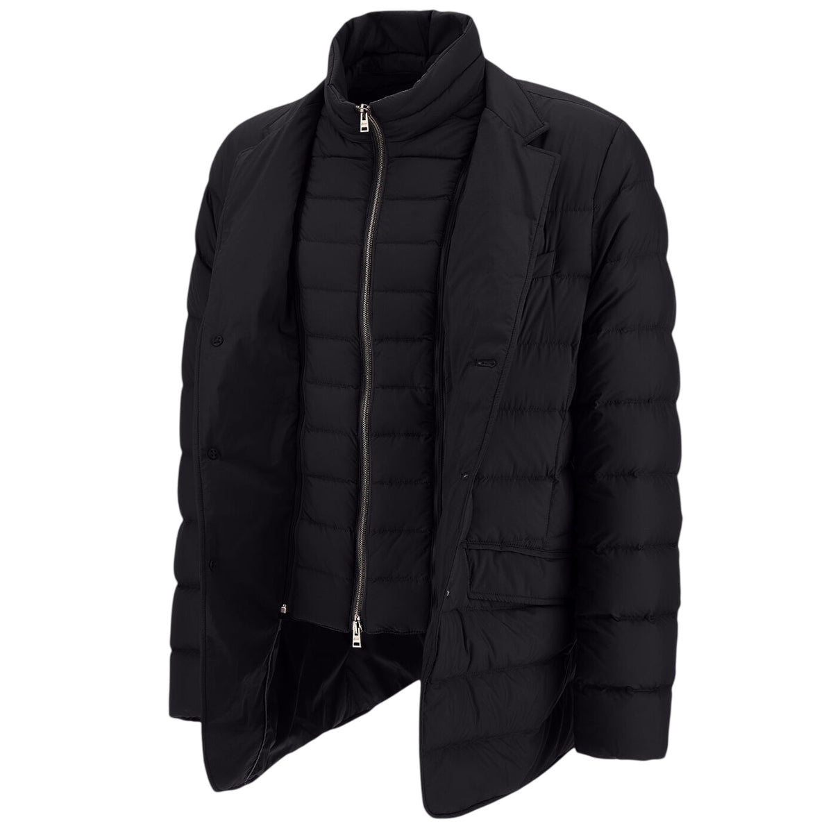 Herno La Giacca Quilted Jas Zwart