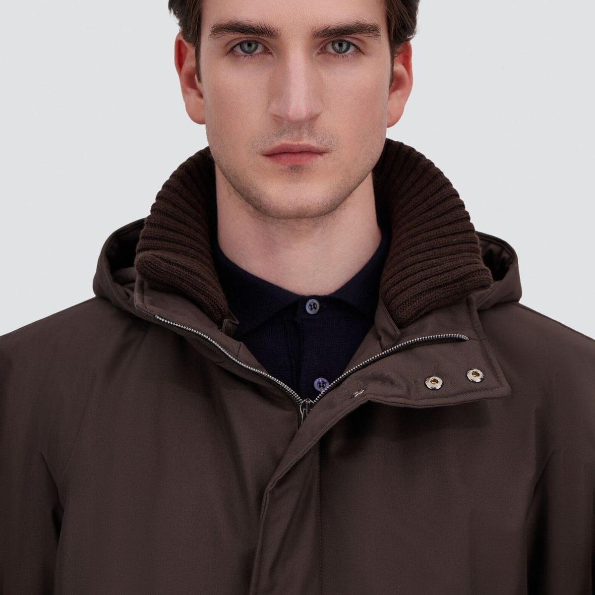 Herno New Business Coat Bruin