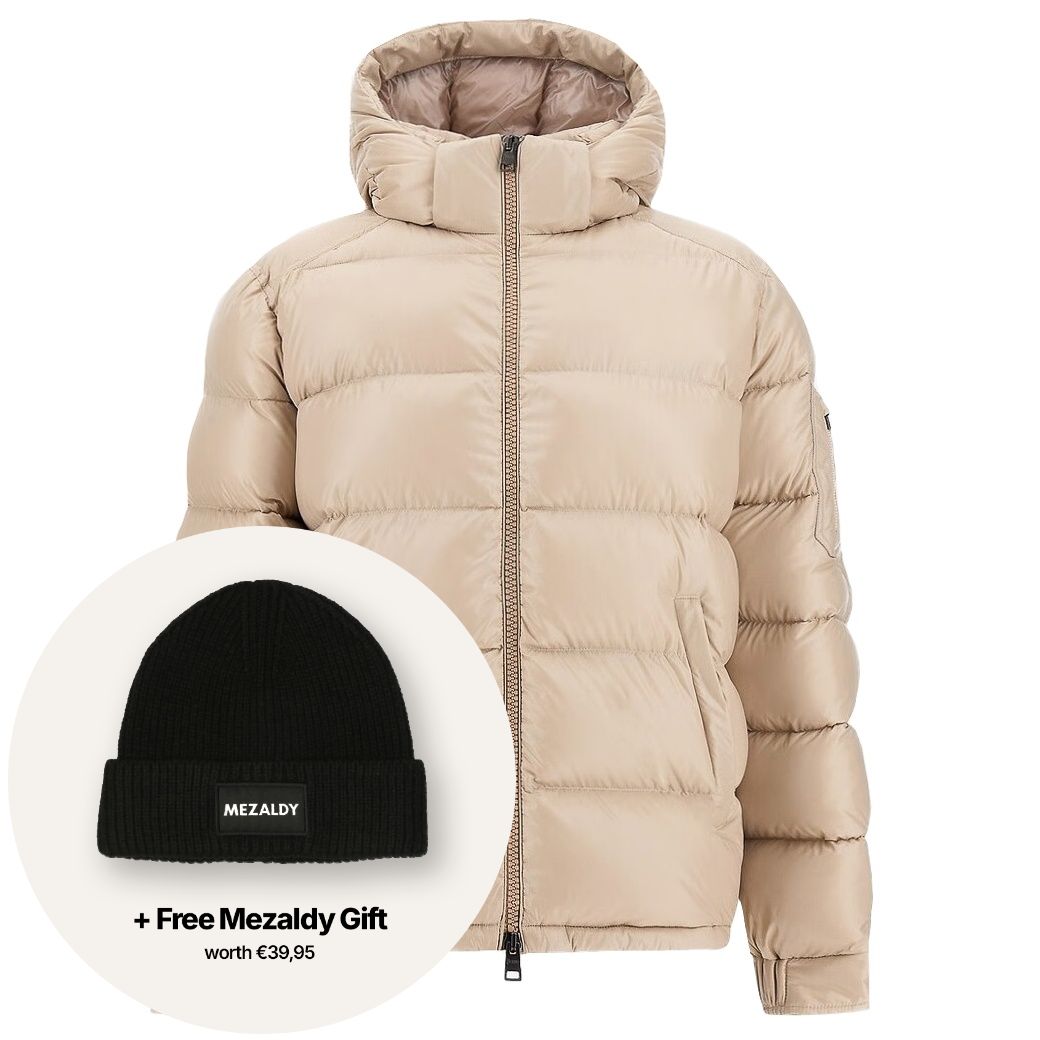 Herno Shiny Quilted Puffer Beige