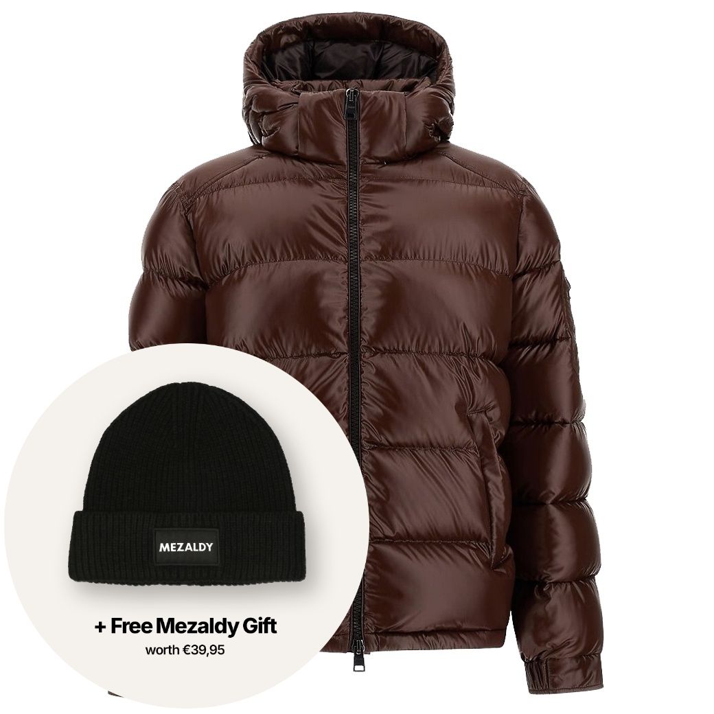 Herno Shiny Quilted Puffer Bruin