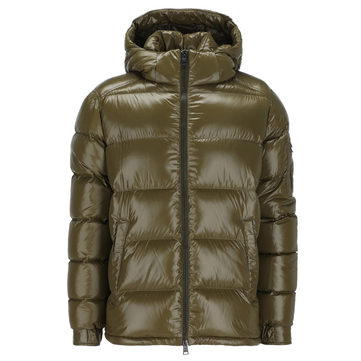 Herno Shiny Quilted Puffer Donker Groen