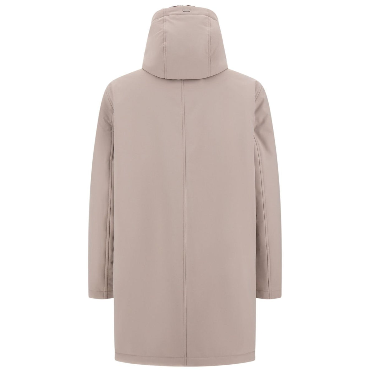 Herno Twill Fur Parka Grijs