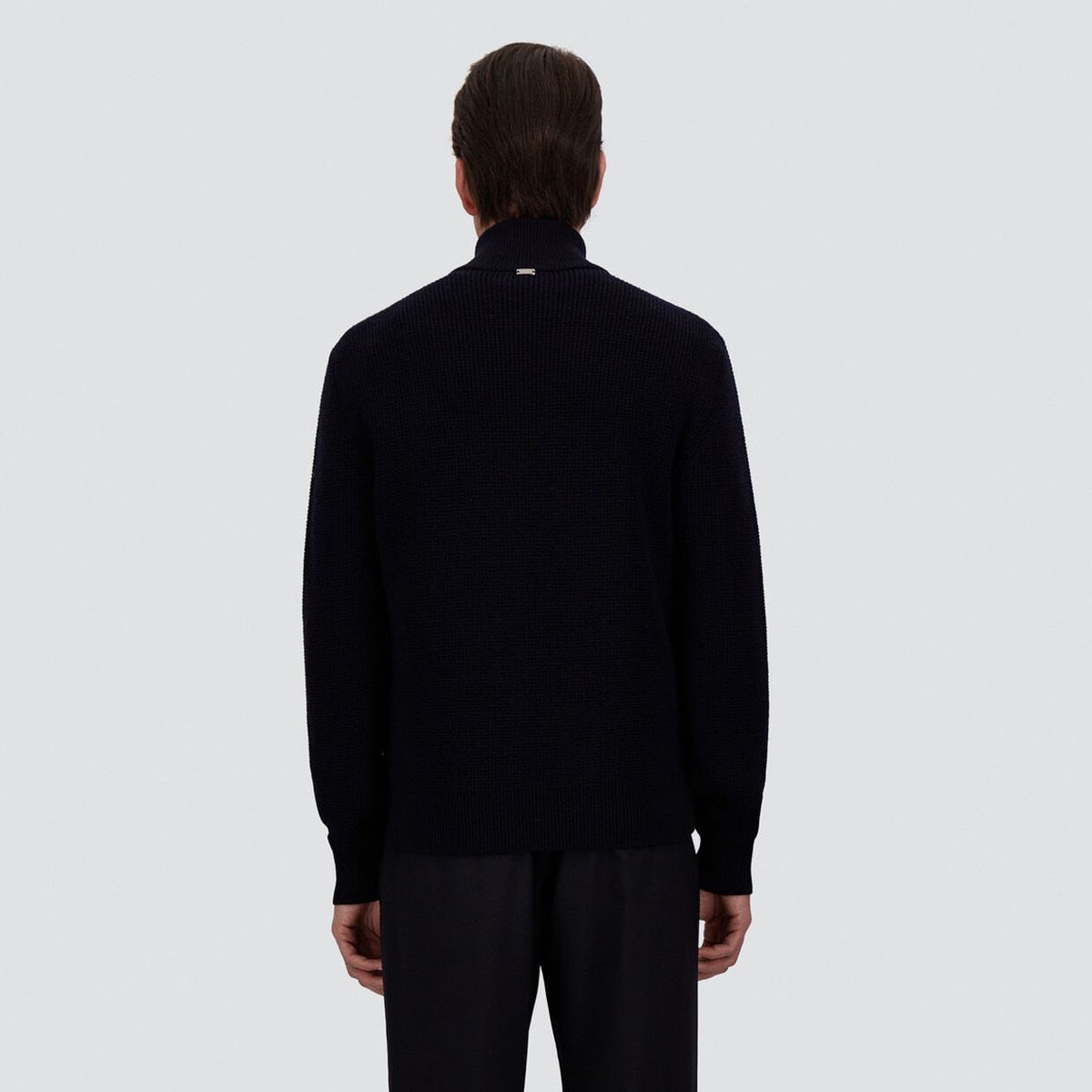 Herno Wool Cardigan Jack Navy