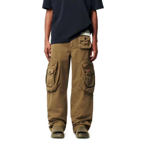 Heron Preston Canvas Cargo Broek Donker Groen