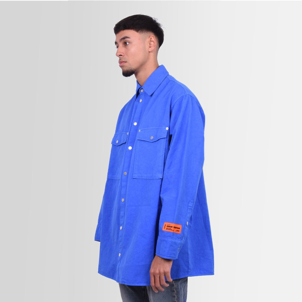 heron preston longsleeve pockets shirt blauw4